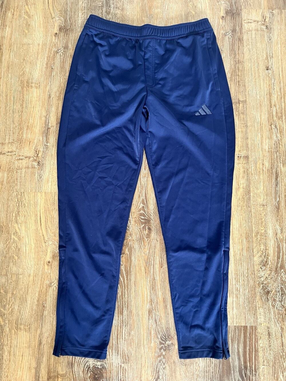 ADIDAS Men’s Essential Tricot Track Pants Blue – Size Large KD3636
